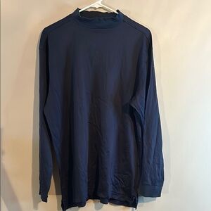 Hogan Blue Long Sleeve Tee Soft Cotton Crew Neck